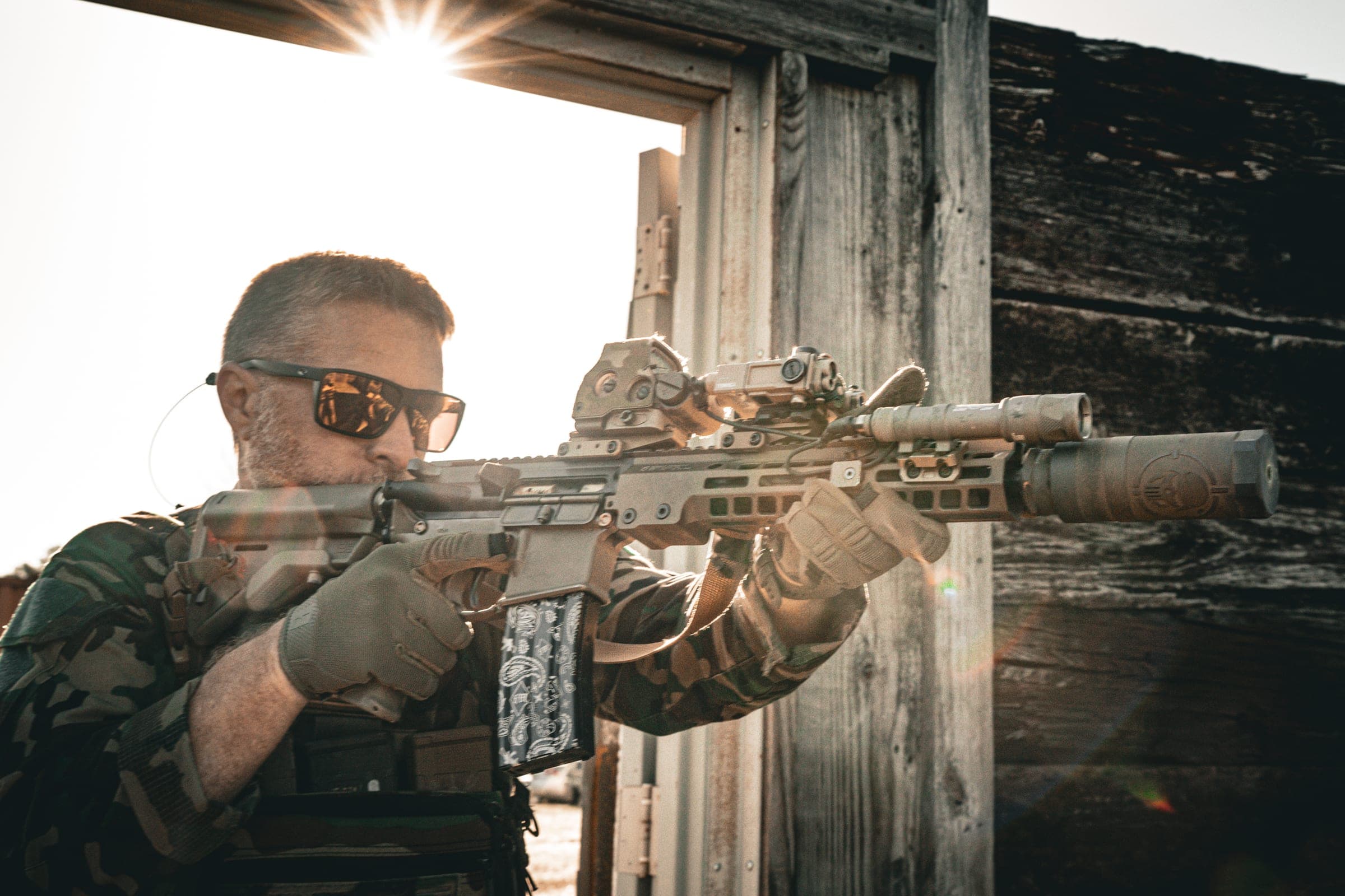 Tactical operator with Deadline Defense gear