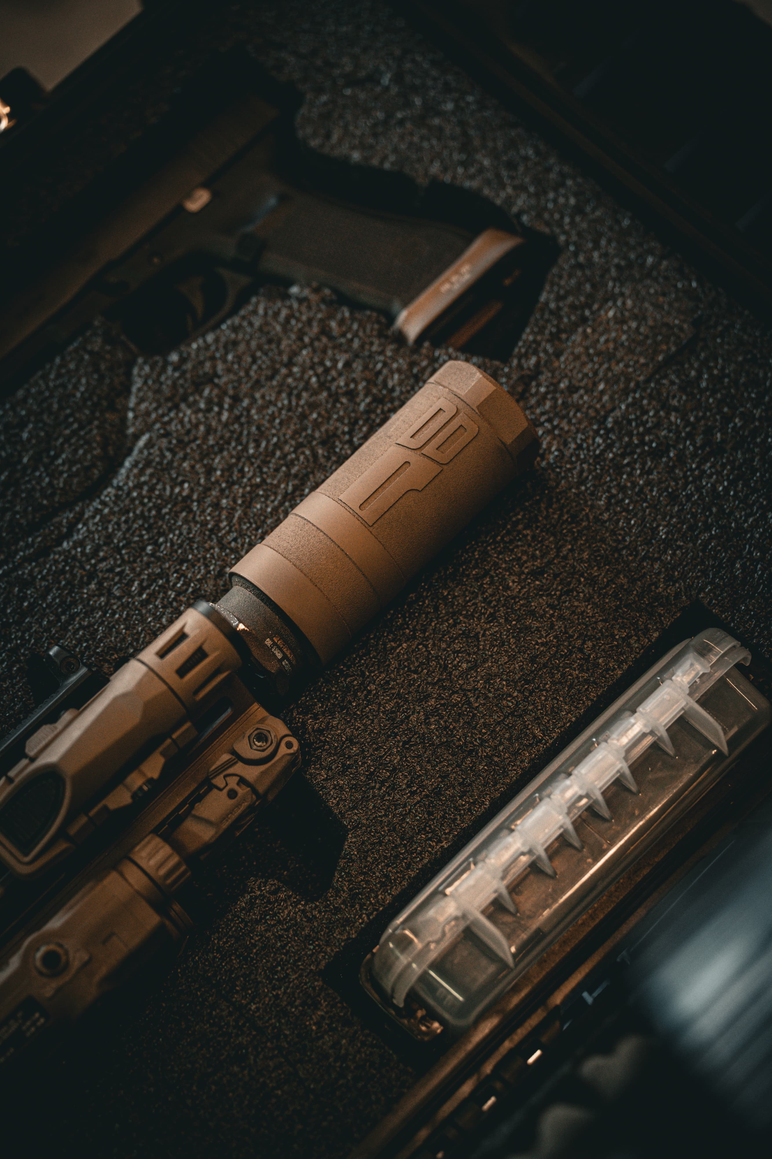 The Reaper suppressor — Deadline Defense titanium .223 / 5.56 can